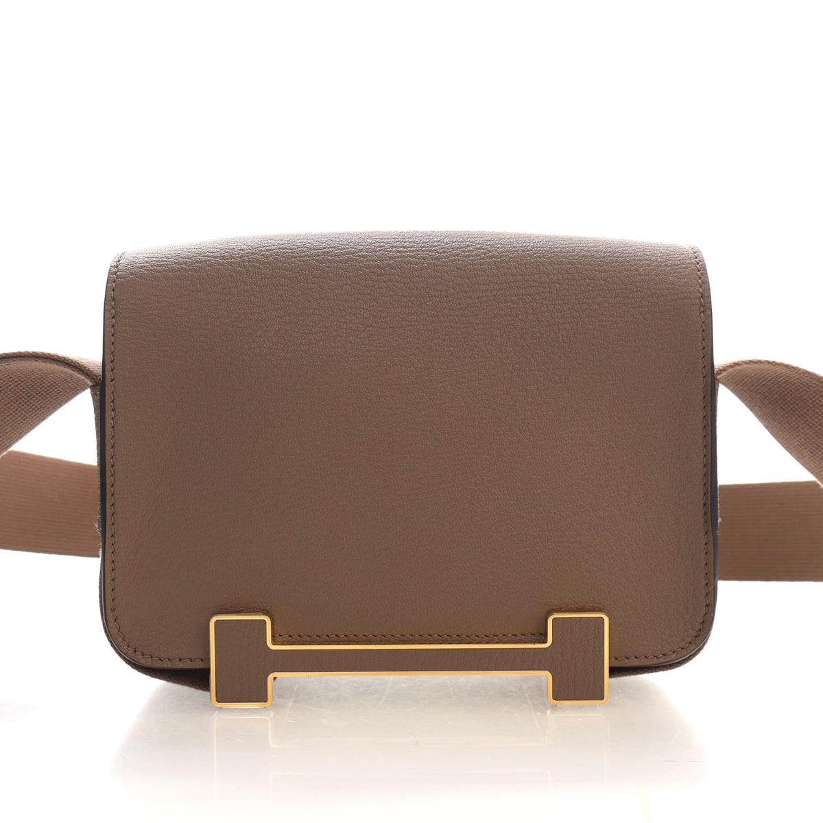 Hermes Chevre Mysore Etoupe Geta Bag, photo 11 of 18