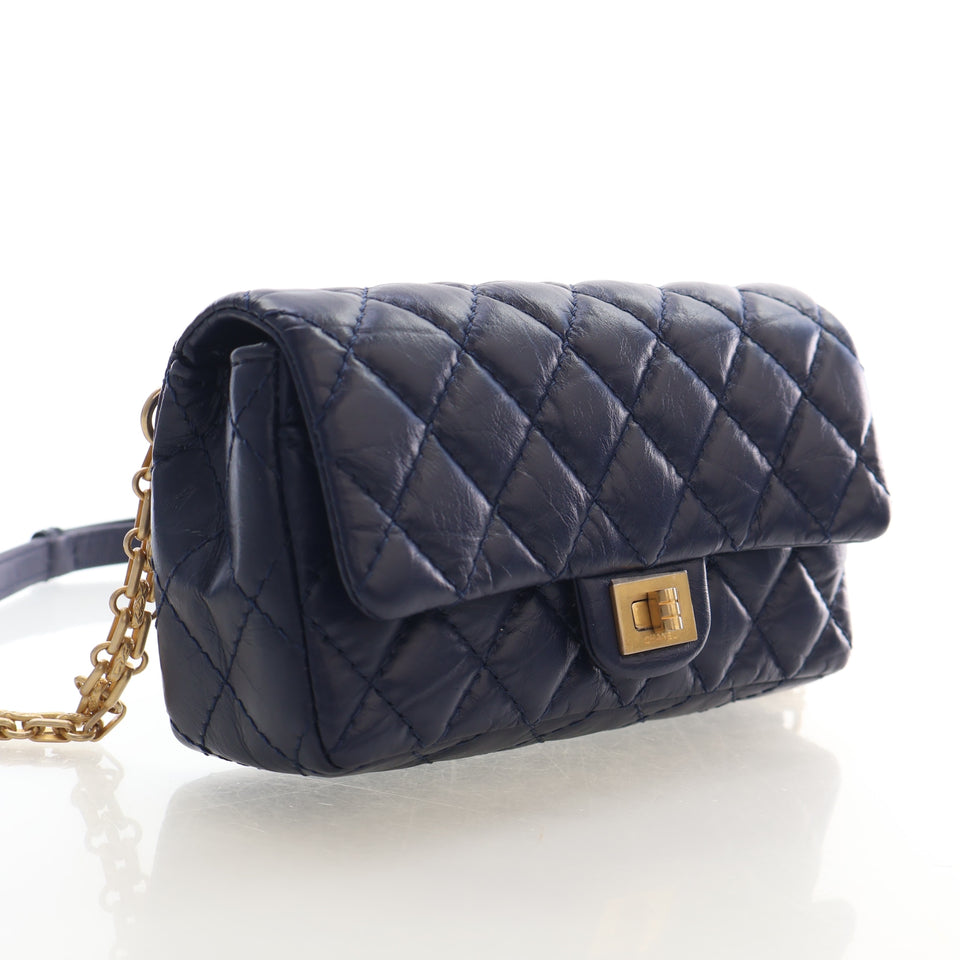 Chanel Aged Calfskin Reissue 2.55 Flap Belt Bag