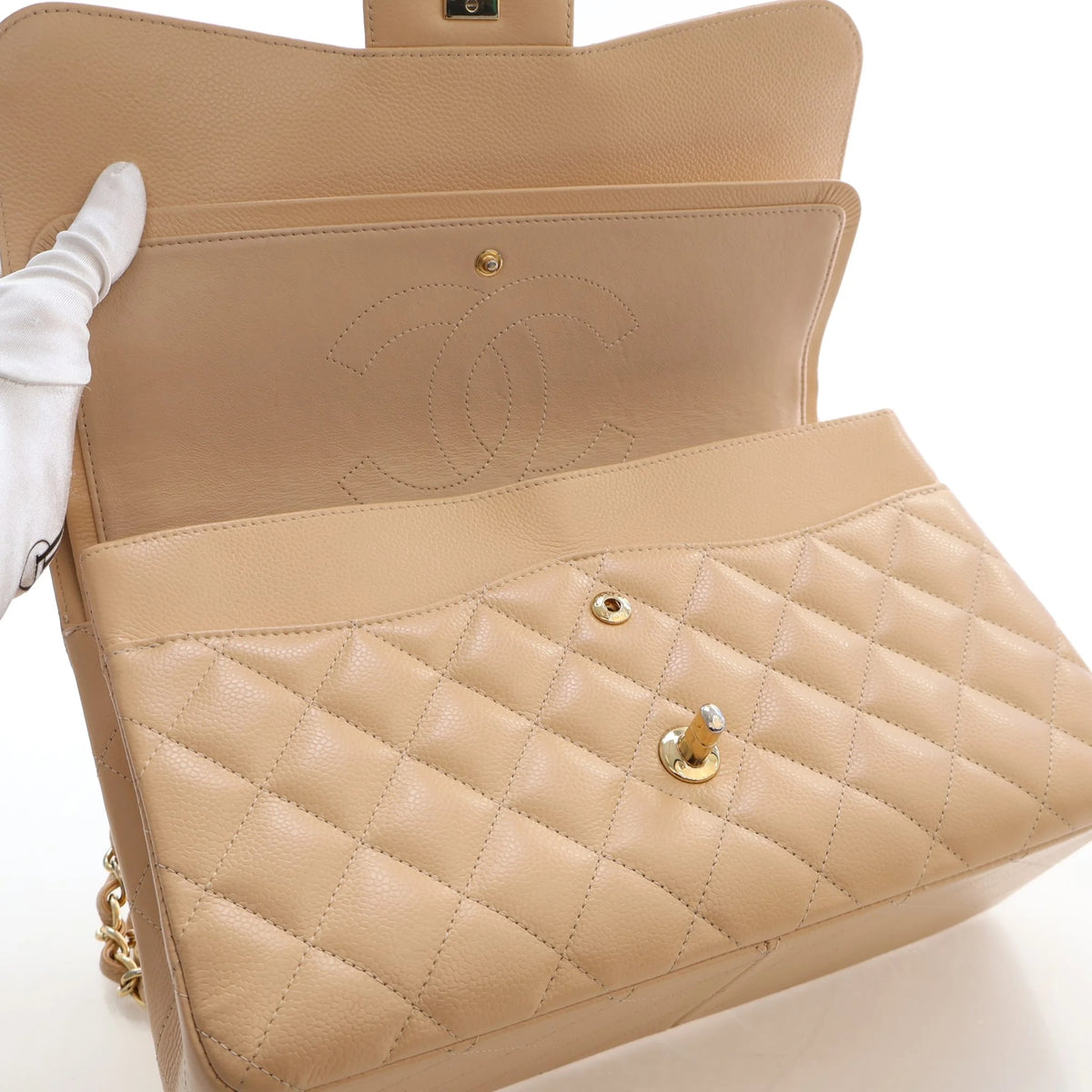 Chanel Caviar Jumbo Classic Double Flap Bag, photo 15 of 19