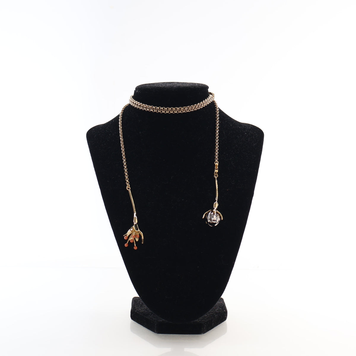Pre-Owned Chanel Necklace Resin CC Long, strap and chain detail, authenticated at Luxe Du Jour