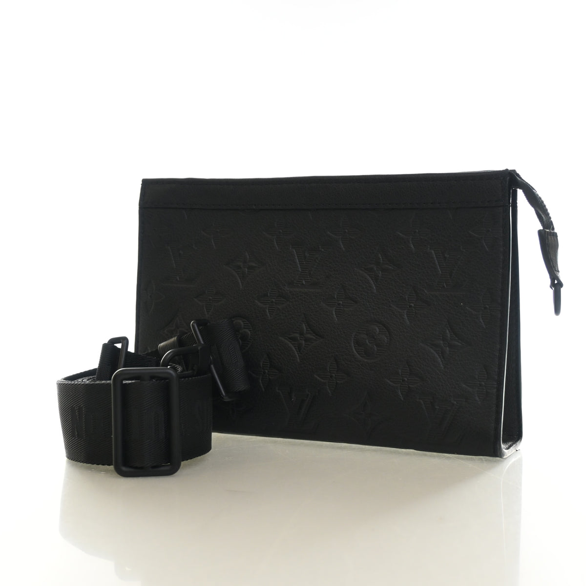 Pre-Owned Louis Vuitton Wallet Monogram Shadow Gaston Wearable, side profile