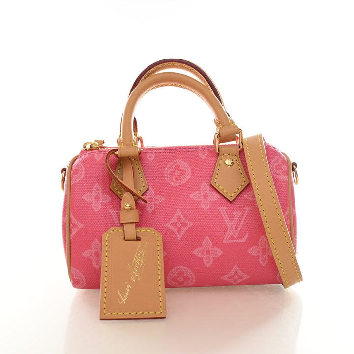 Louis Vuitton Monogram Origine Lin Nano Speedy