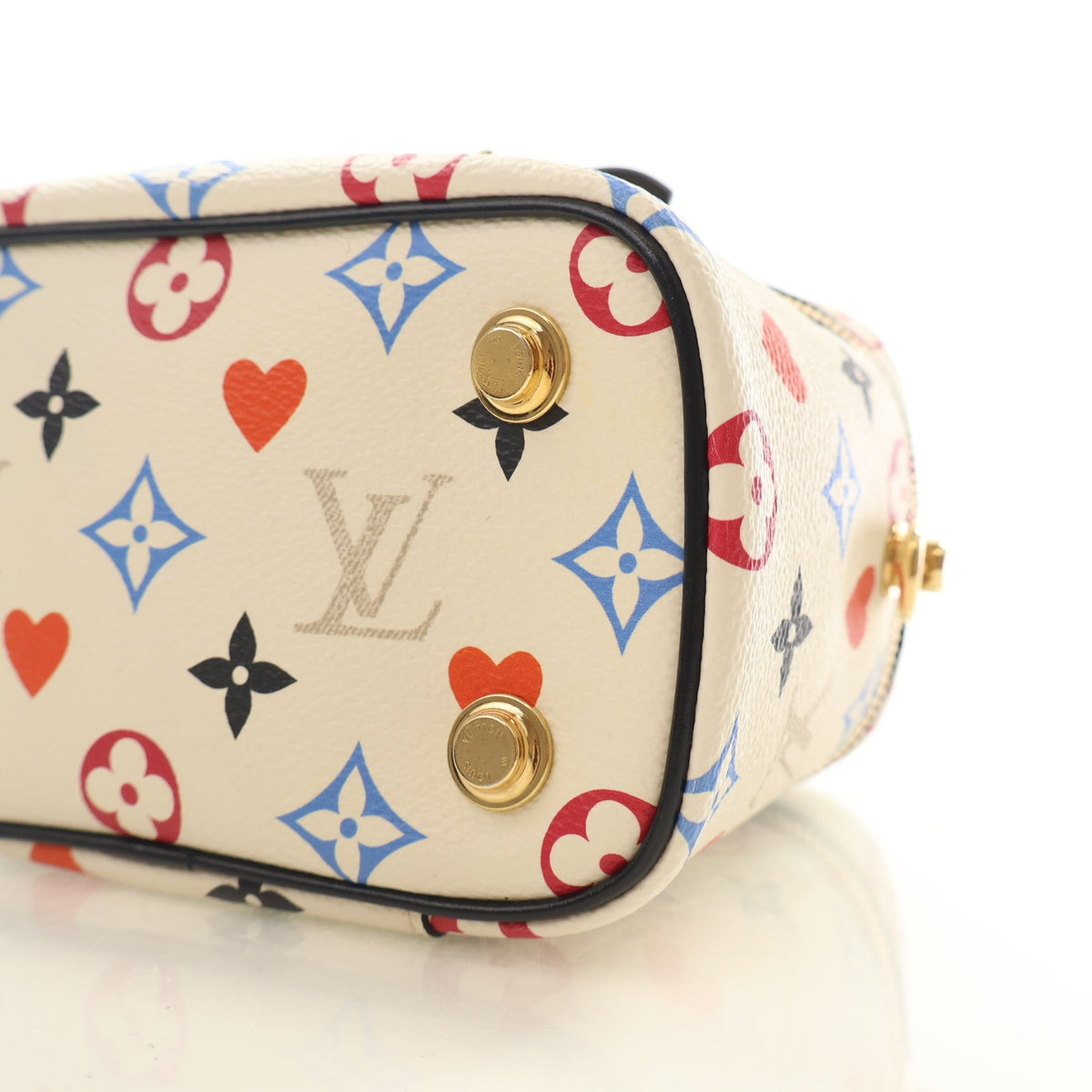 Pre-Owned Louis Vuitton Vanity PM Multicolor Monogram Game On, base and feet view, photo 7 of 13
