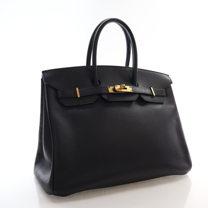 Hermes Noir Epsom Birkin 35