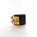 Hermes Noir Alligator Colli...