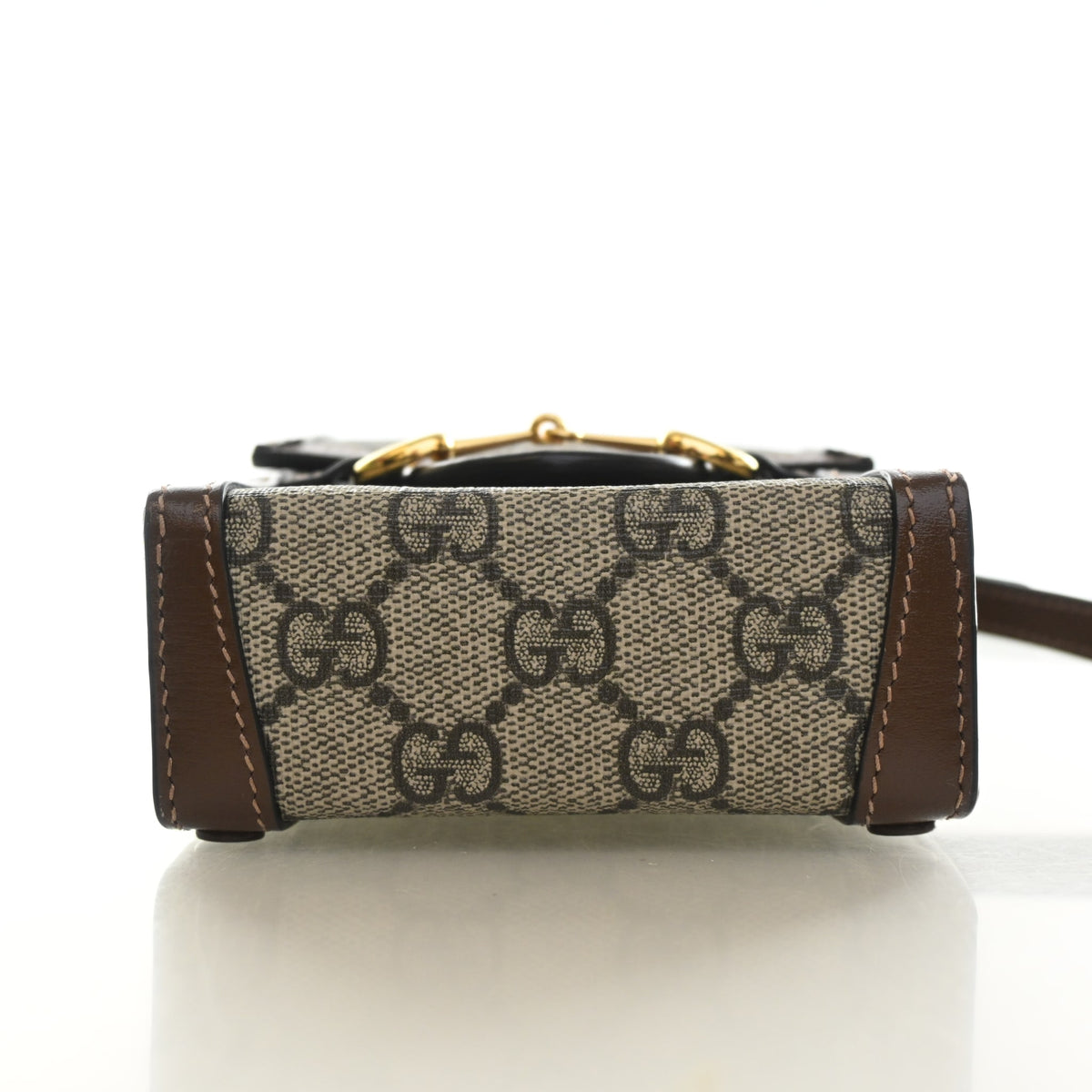 Gucci Mini GG Supreme Horsebit 1955 Crossbody Bag, photo 9 of 13