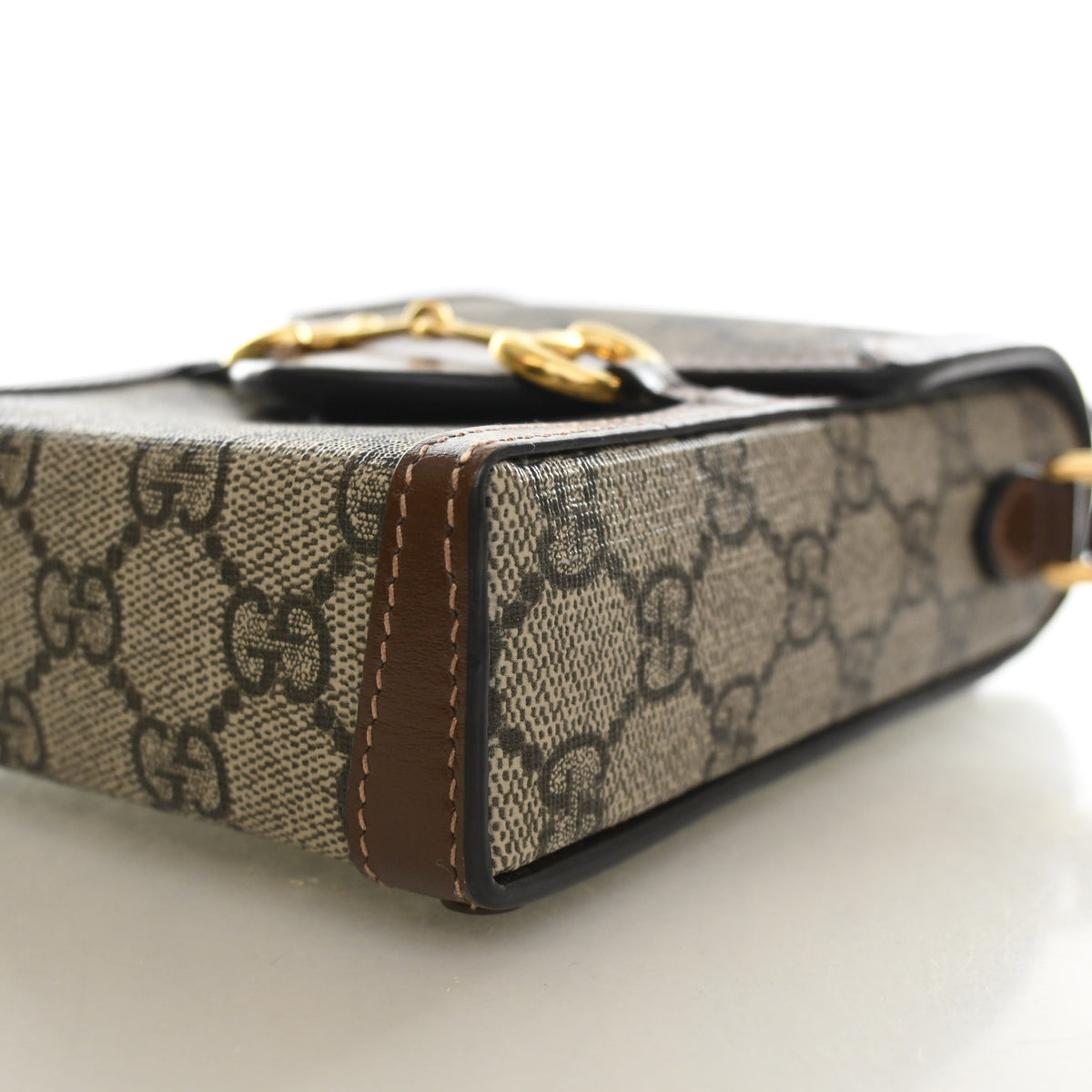 Gucci Mini GG Supreme Horsebit 1955 Crossbody Bag, photo 8 of 13