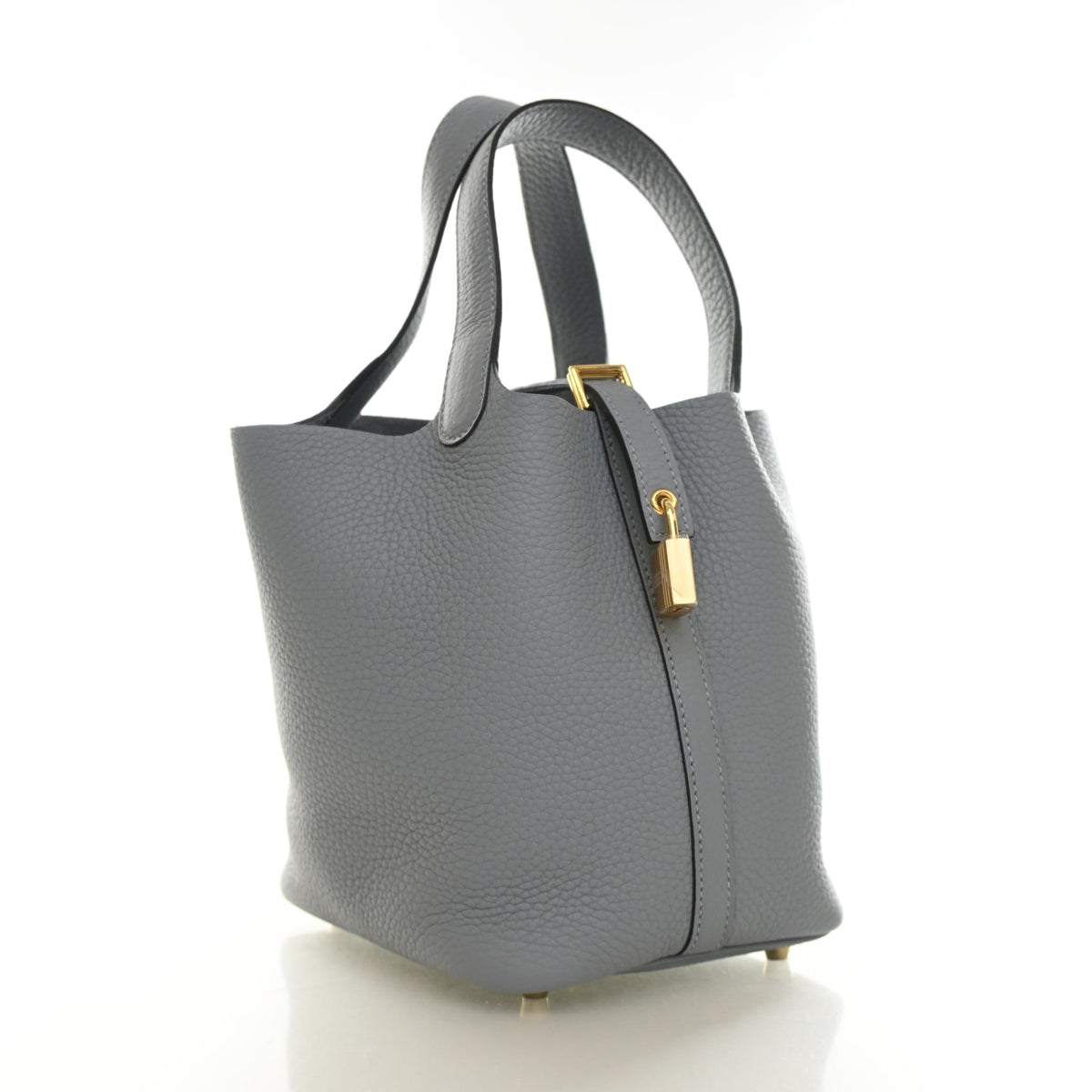 Hermès Gris Pantin Clemence Picotin Lock 18, photo 2 of 14