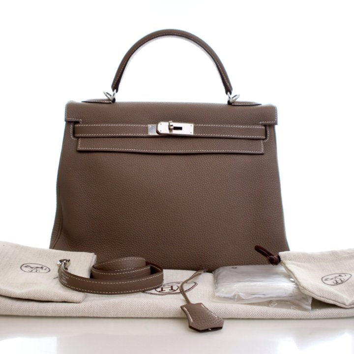 Hermes Etoupe Togo Kelly 32, photo 19 of 19