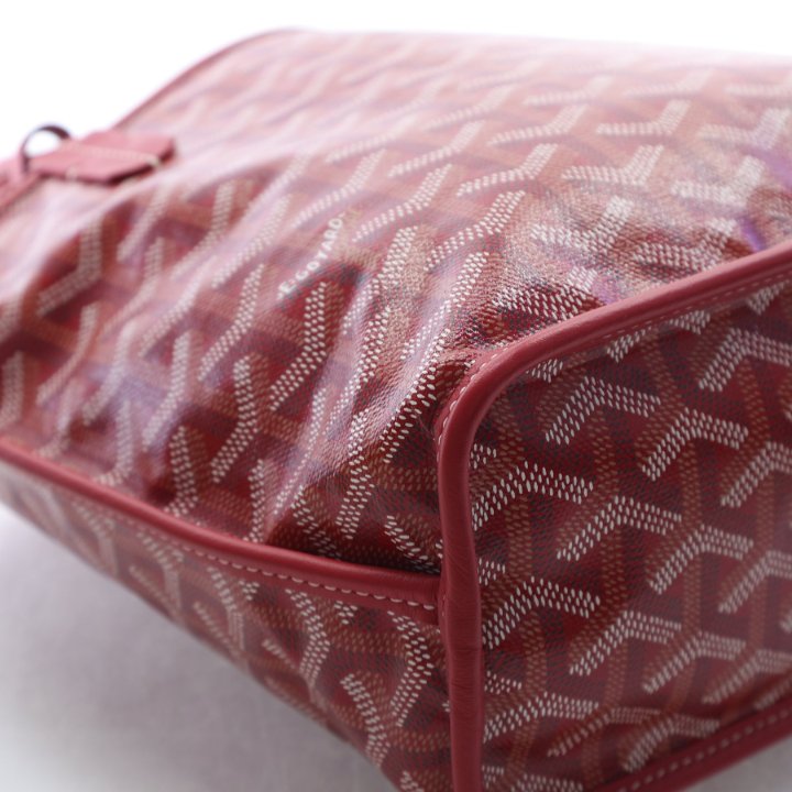 Pre-Owned Goyard Mini Goyardine Anjou, corner and edge detail, photo 7 of 18