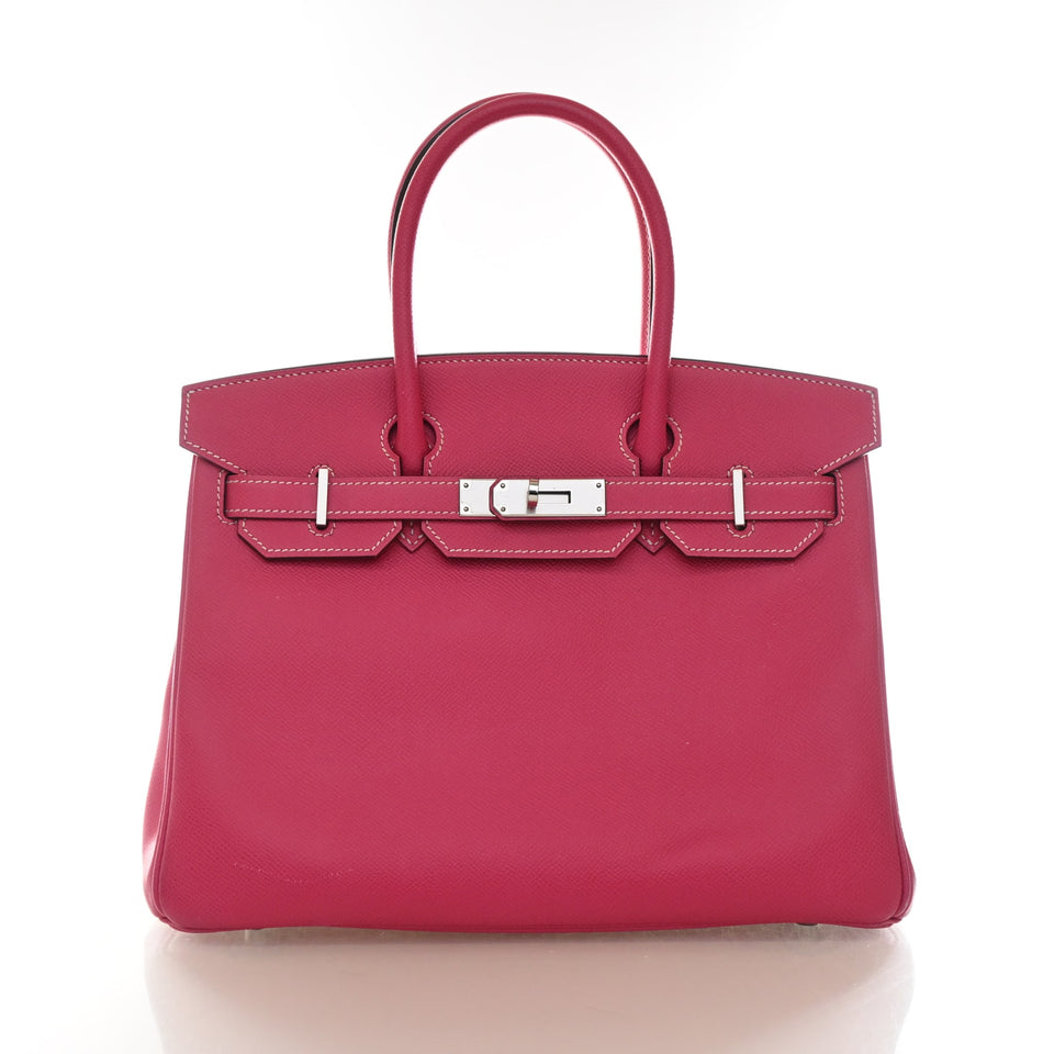 Hermes Rose Tyrien Epsom Candy Birkin 30