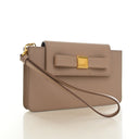 Prada Saffiano Fiocco Wristlet