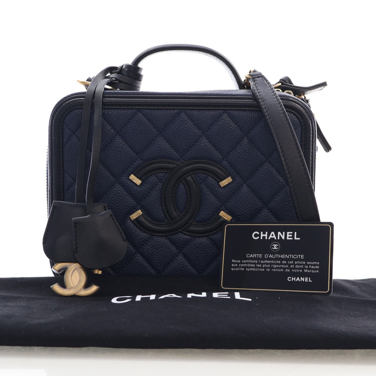 Chanel Medium Caviar CC Filigree Vanity Case, photo 16 of 16