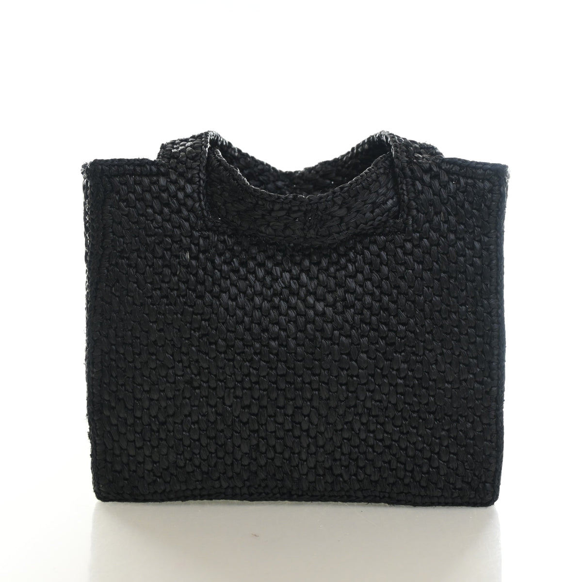 Pre-Owned Loewe Tote Mini X Paula's Ibiza Raffia Font, front view, photo 11 of 13
