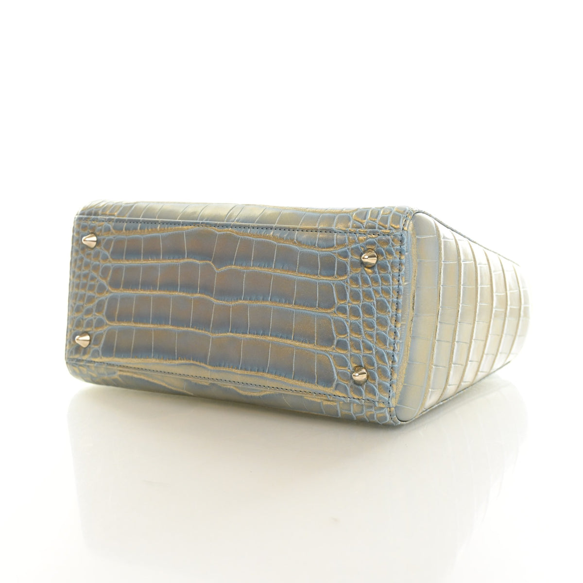 Pre-Owned Christian Dior Lady Dior Medium Crocodile Leather, base and feet view, photo 7 of 15