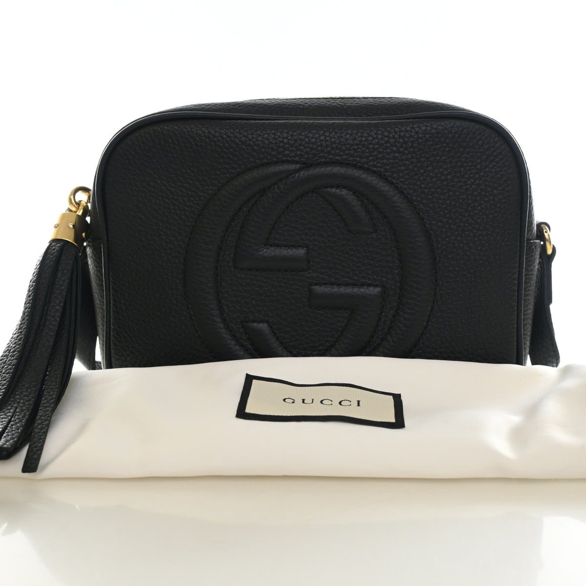Pre-Owned Gucci Crossbody Bag Calfskin Soho Disco, detail view