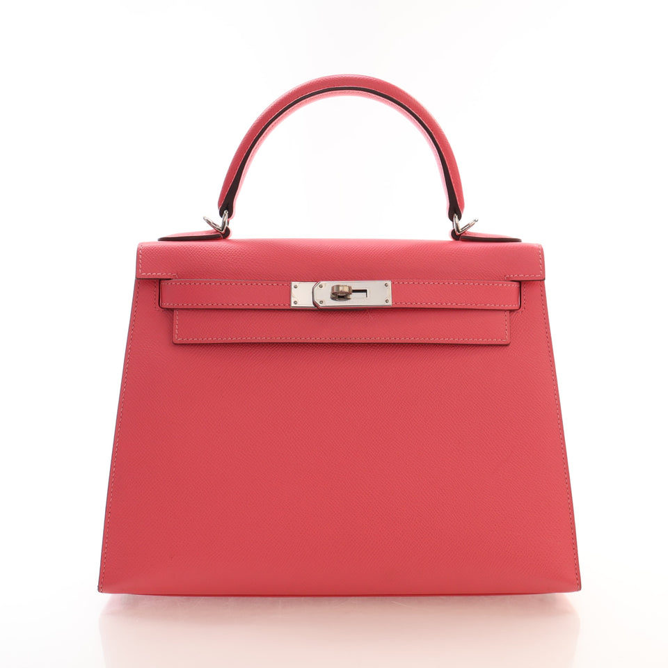 Hermes Pink Epsom Sellier Kelly 28