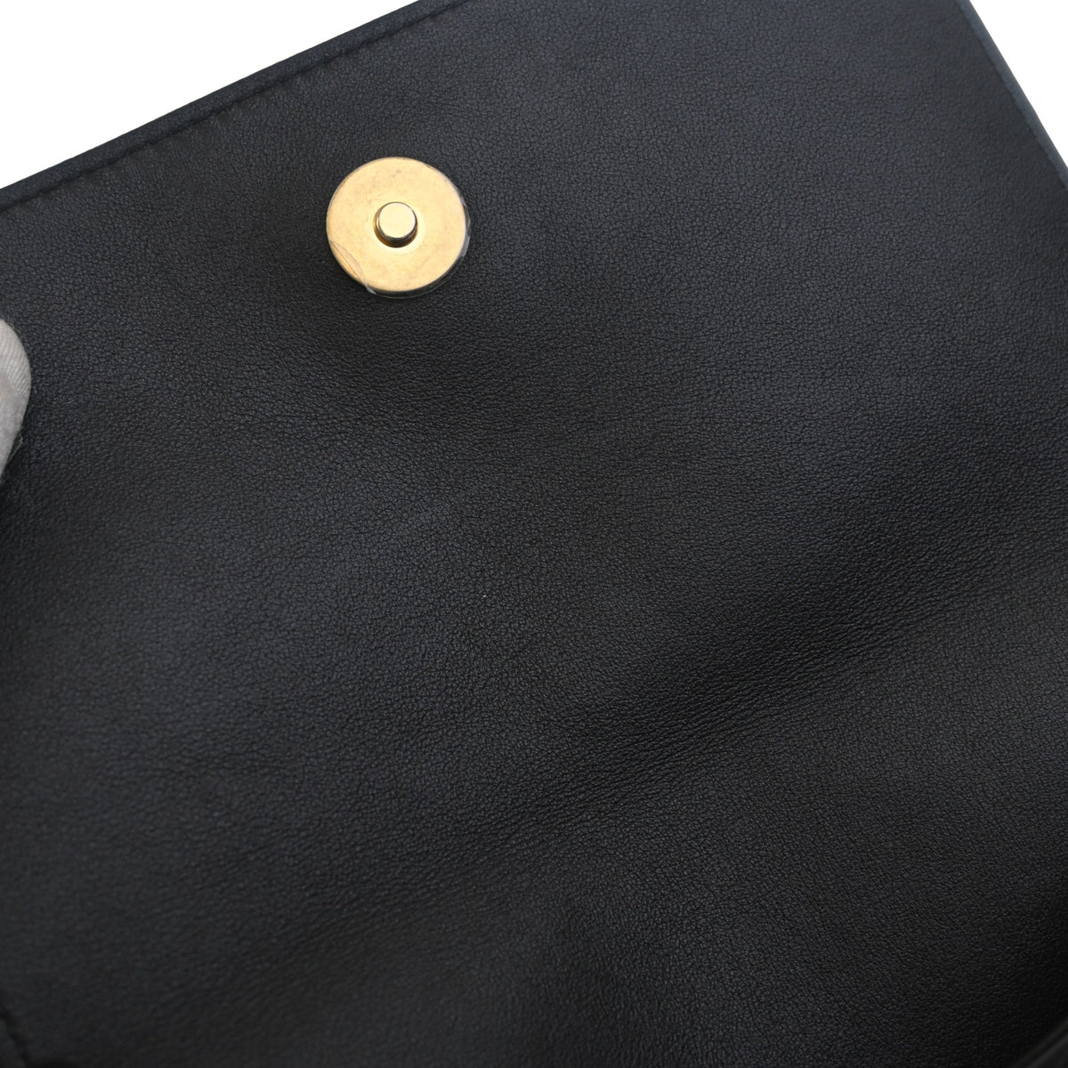 Pre-Owned Chanel Hobo Small Lambskin Chain Bag, open interior with lining, photo 17 of 18
