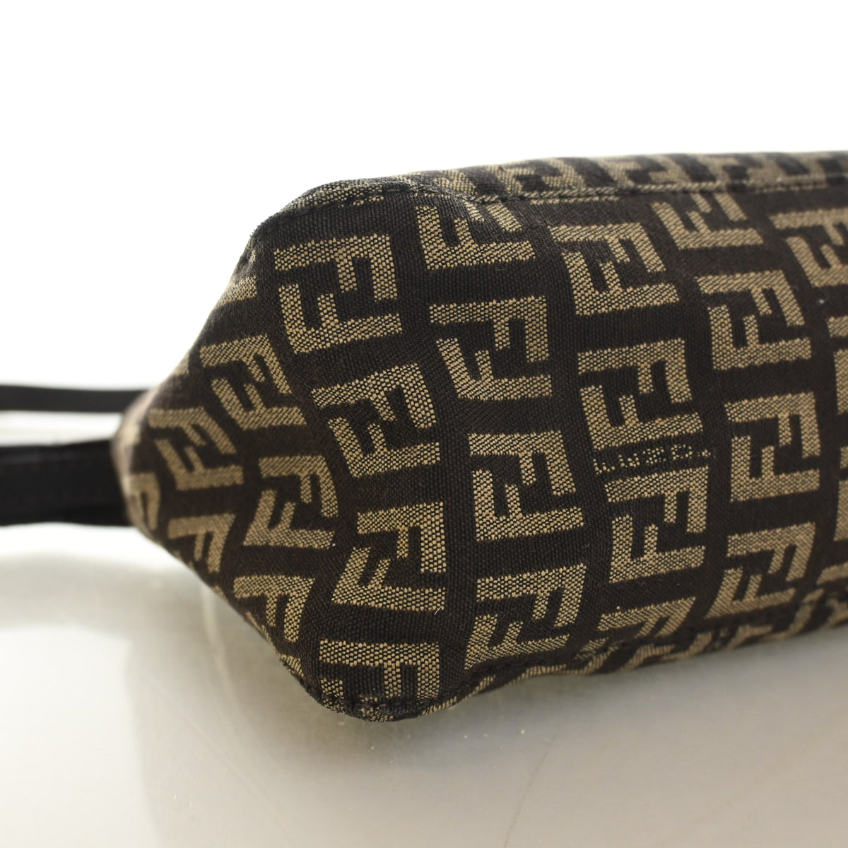 Pre-Owned Fendi Pochette Monogram Zucchino, base view