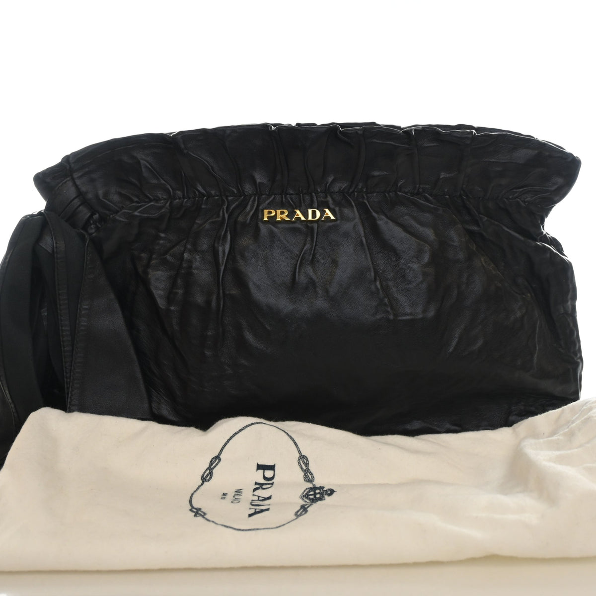 Prada Nappa Antique Bow Clutch, photo 12 of 13