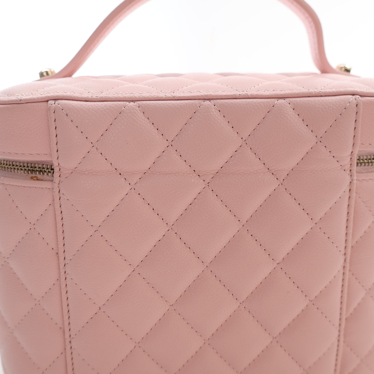 Pre-Owned Chanel Vanity Case Large Caviar Leather, back view