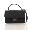 Chanel Mini Lambskin Top Ha...