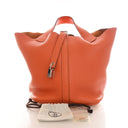 Hermes Orange Clemence Pico...