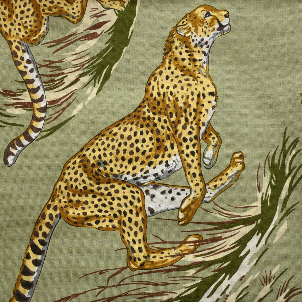Hermes Guepards Cotton Scarf 80