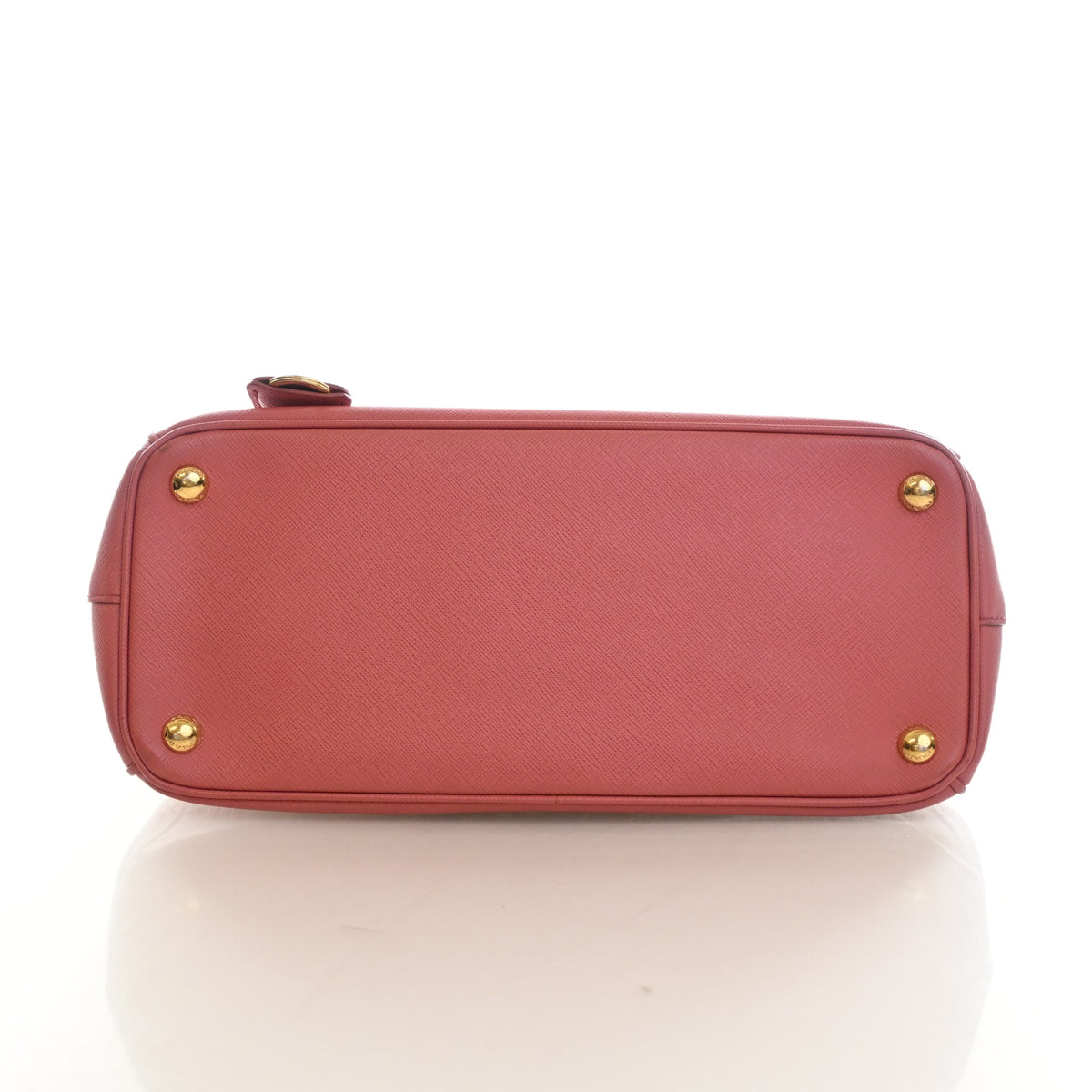 Pre-Owned Prada Galleria Medium Saffiano Double Zip Tote, base and feet view, photo 8 of 20
