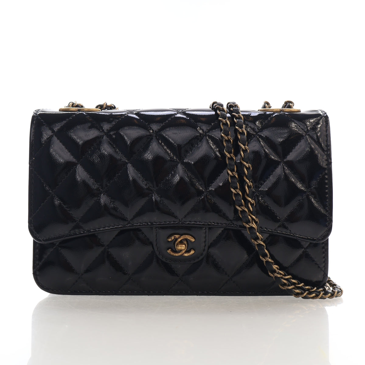 Chanel Patent Wallet on Chain Pouch, photo 1 of 19