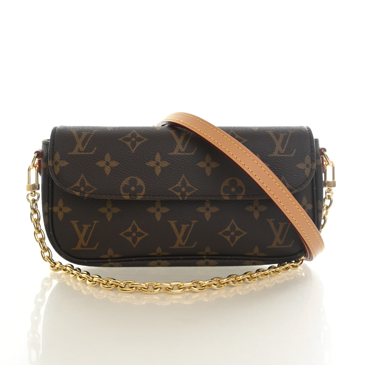 Pre-Owned Louis Vuitton Wallet On Chain Monogram Ivy, front view, authenticated at Luxe Du Jour
