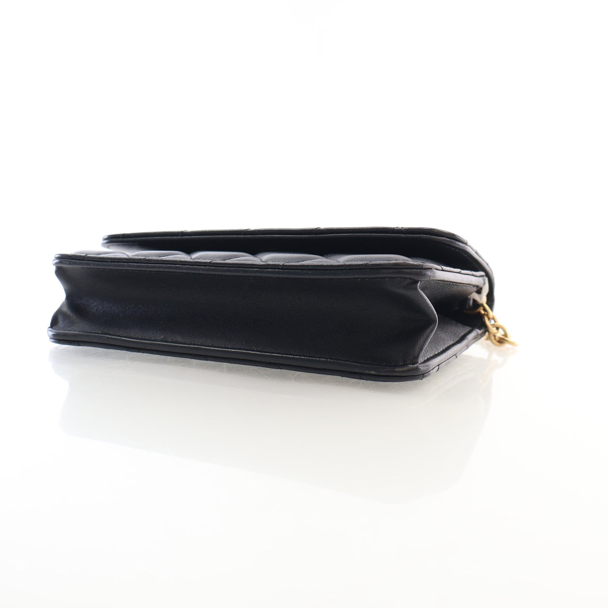 Pre-Owned Chanel Wallet On Chain Lambskin WOC, side view, photo 7 of 16