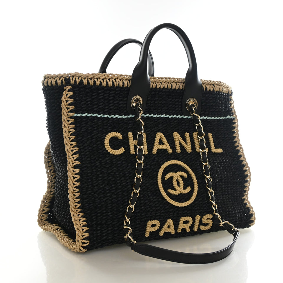 Chanel Medium Crochet Deauville Tote