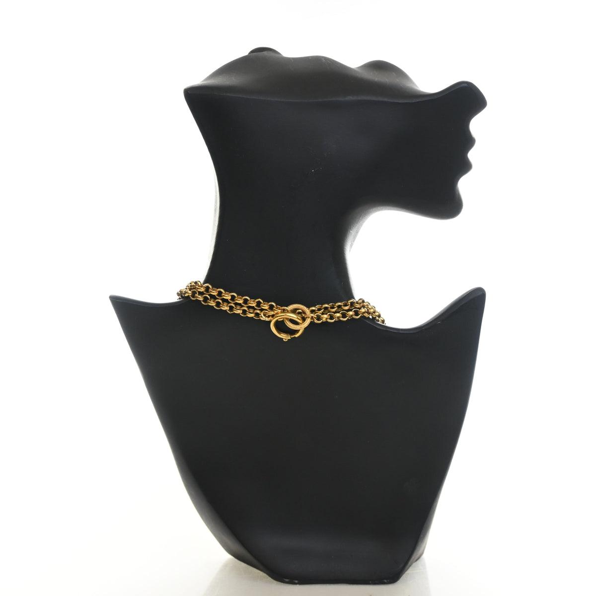 Chanel Vintage CC Double Heart Necklace, photo 7 of 9