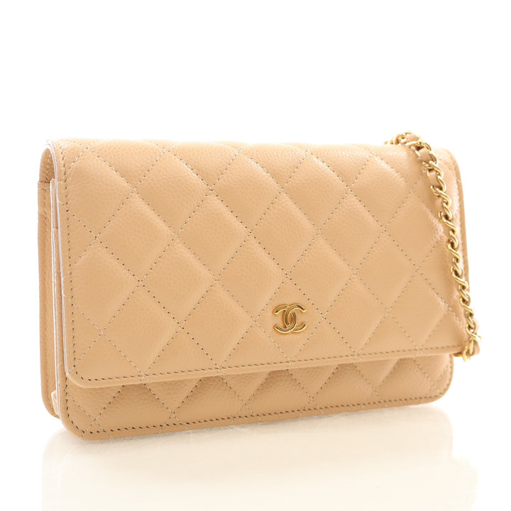 Chanel Caviar Wallet On Chain (WOC)