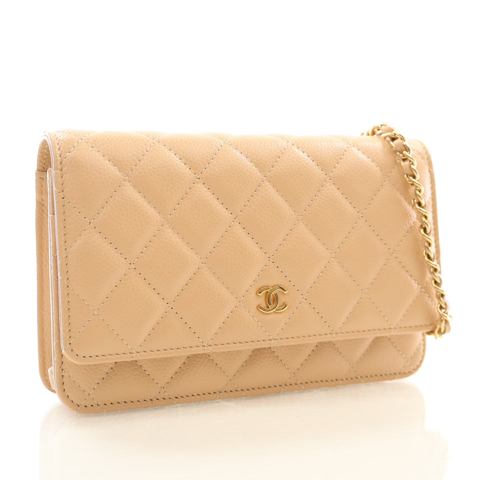Chanel Caviar Wallet On Chain (WOC)