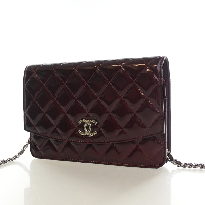 Chanel Patent Brilliant Wallet On Chain (WOC)