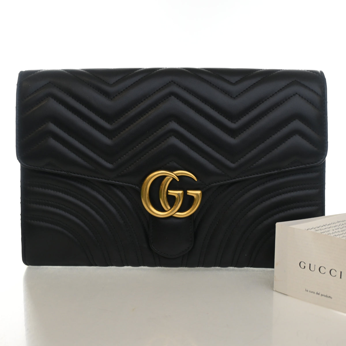 Gucci Large Calfskin Marmont Clutch, photo 15 of 15