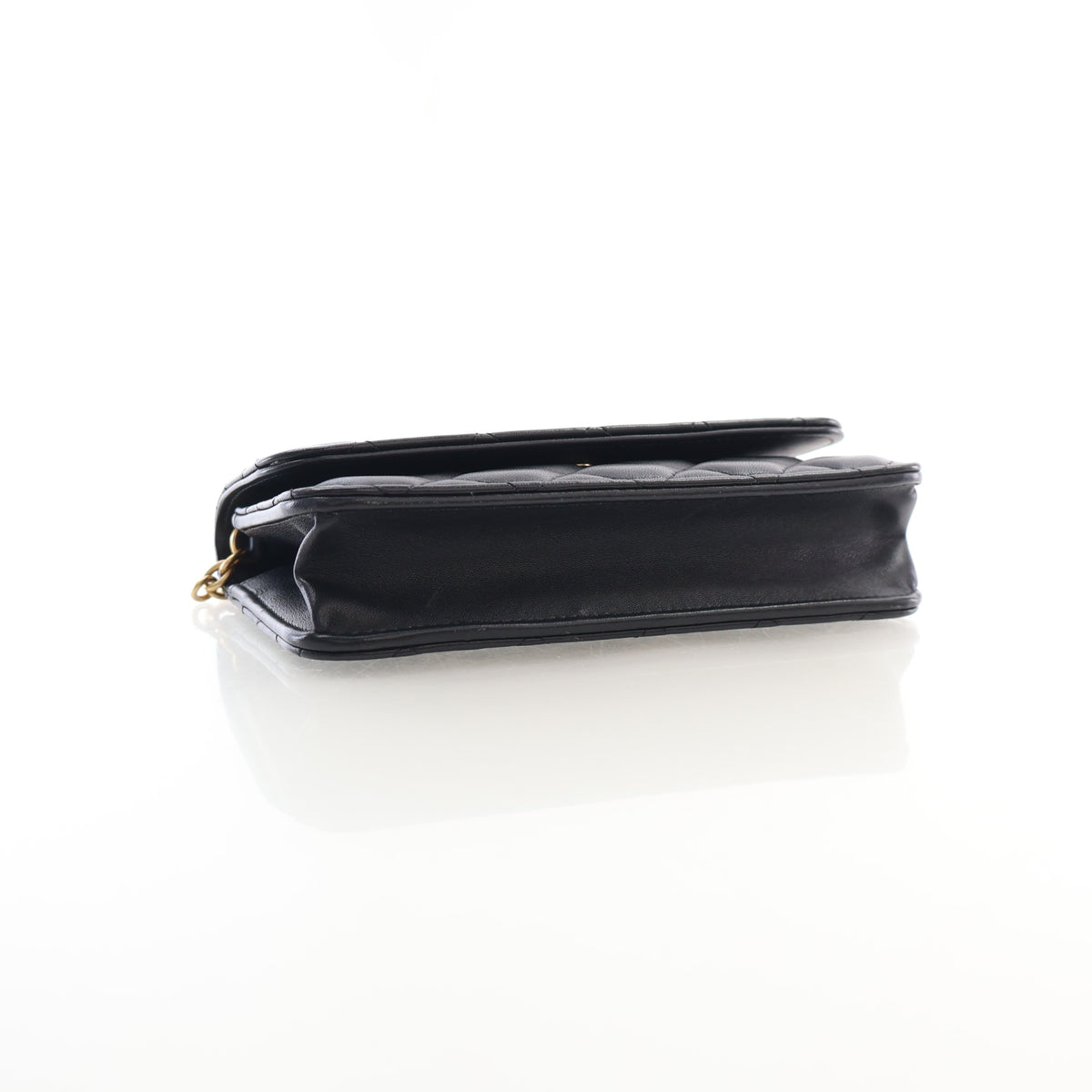 Pre-Owned Chanel Wallet On Chain Lambskin WOC, side view, photo 5 of 16