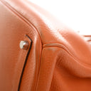 Hermes Orange H Clemence Bi...
