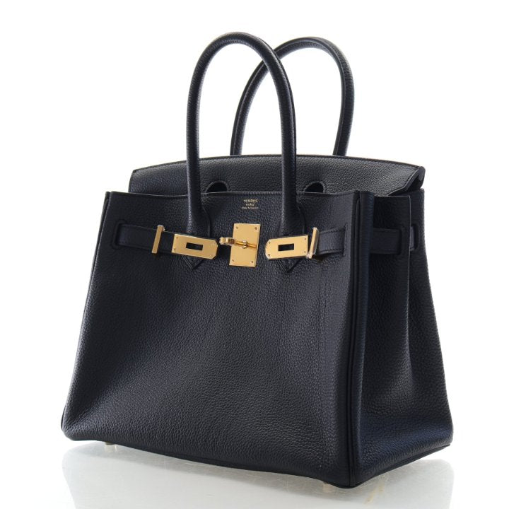 Pre-Owned Hermès Birkin 30 Noir Togo Leather, front view, photo 6 of 20