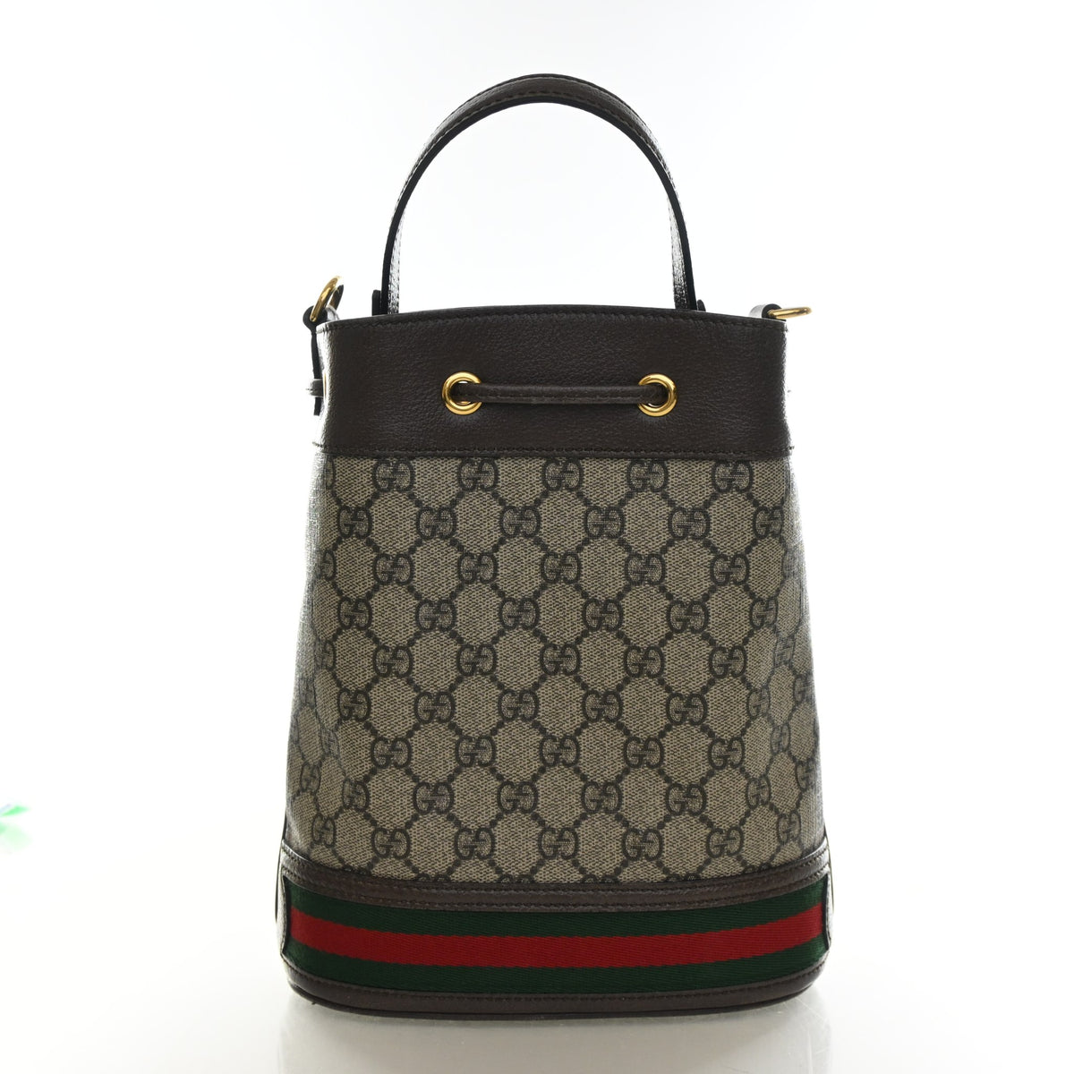 Pre-Owned Gucci Bucket Bag Medium GG Supreme Ophidia, front view