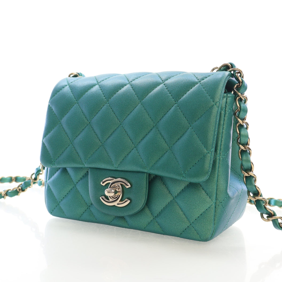 Chanel Mini Lambskin Square Flap Bag, photo 3 of 17