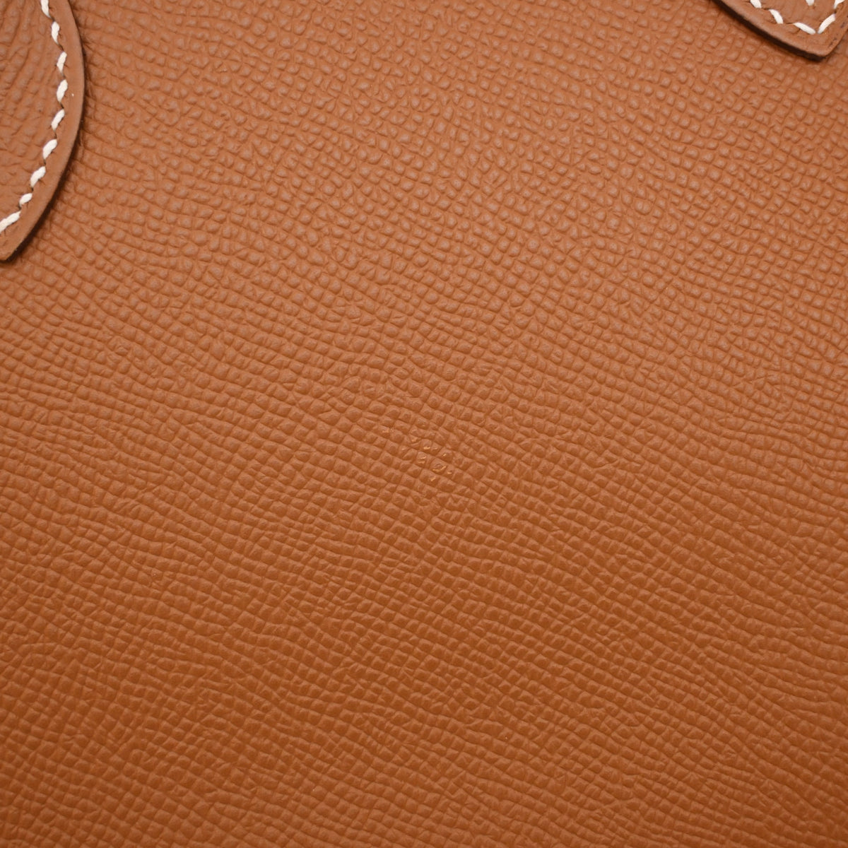 Pre-Owned Hermès Bolide 25 Gold Epsom Leather 1923, corner and edge detail