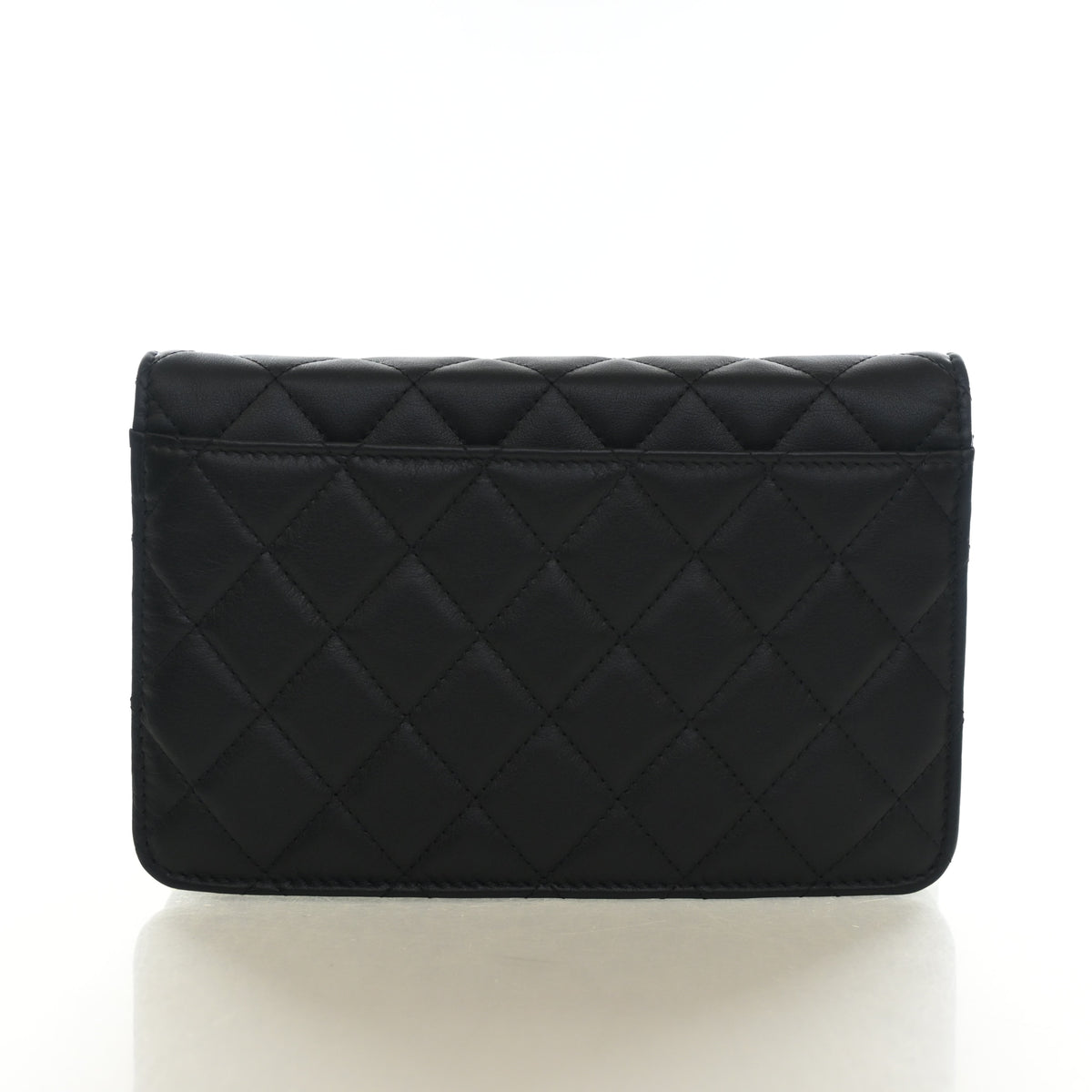 Pre-Owned Chanel Wallet On Chain Small Calfskin Enchained WOC, back view