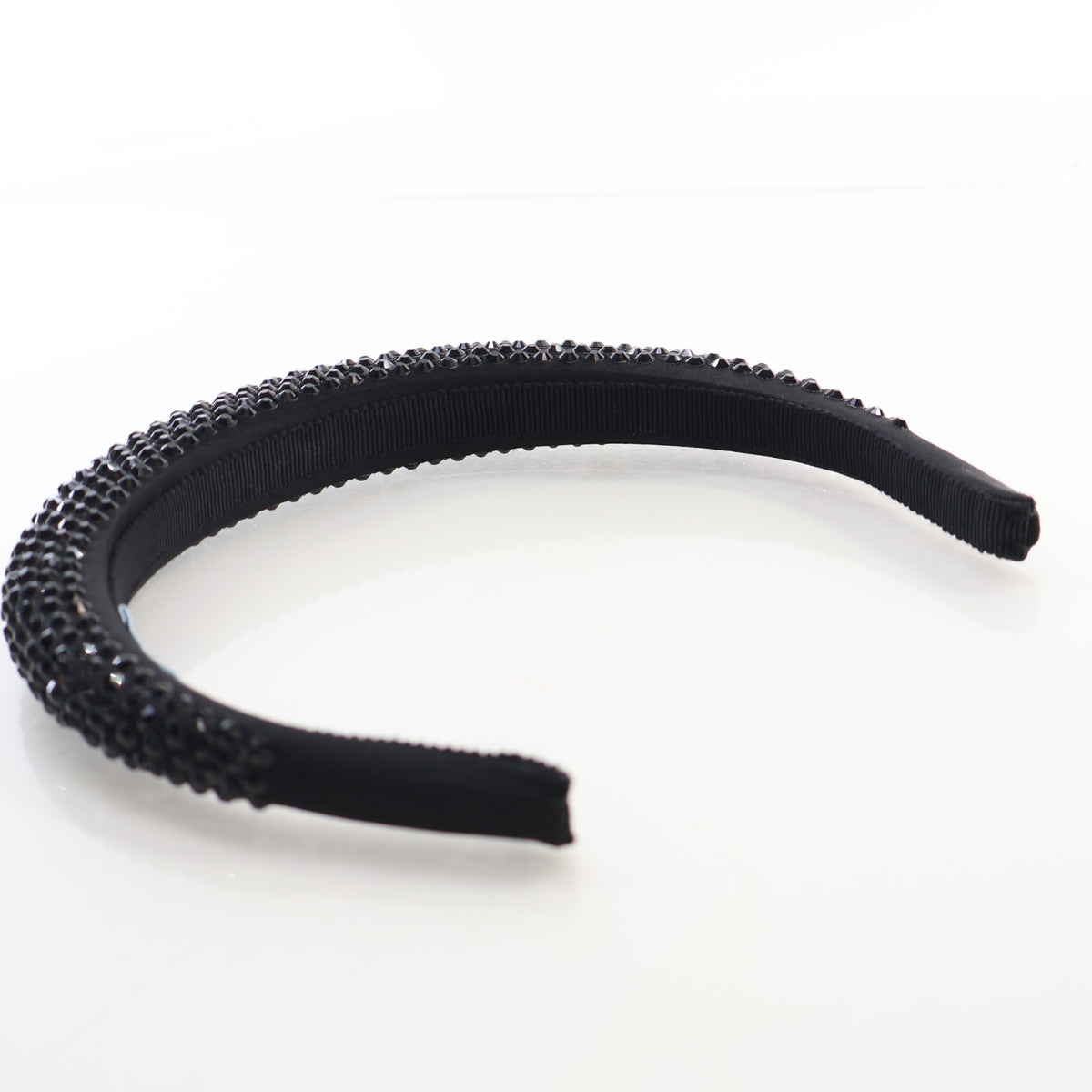 Pre-Owned Prada Crystal Embellished Satin Headband, detail view