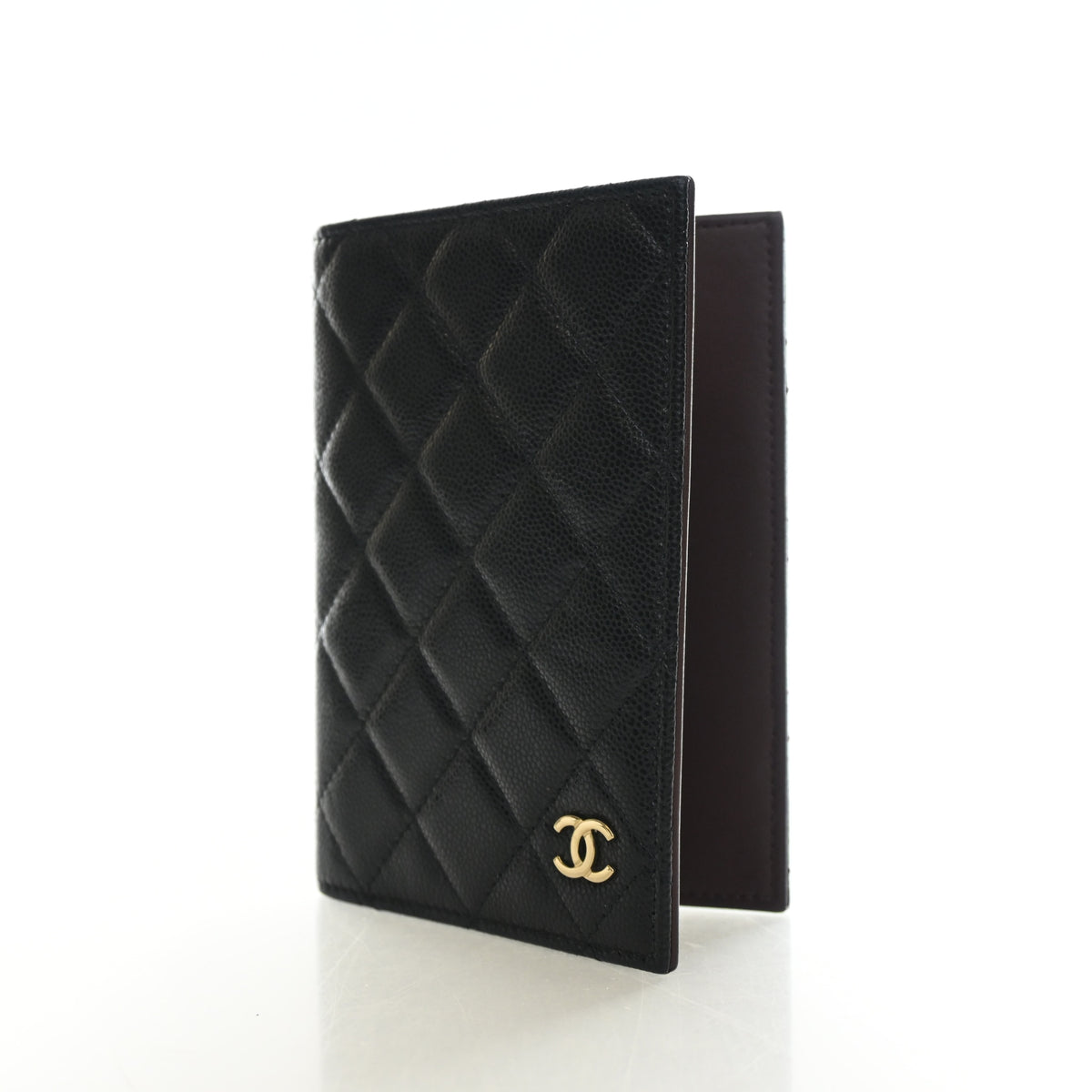 Pre-Owned Chanel Caviar Leather Classic Passport Holder, front view, photo 3 of 11