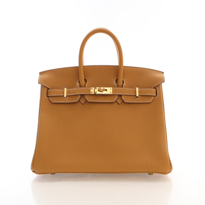 Hermes Naturel-Sabel Togo Birkin 25