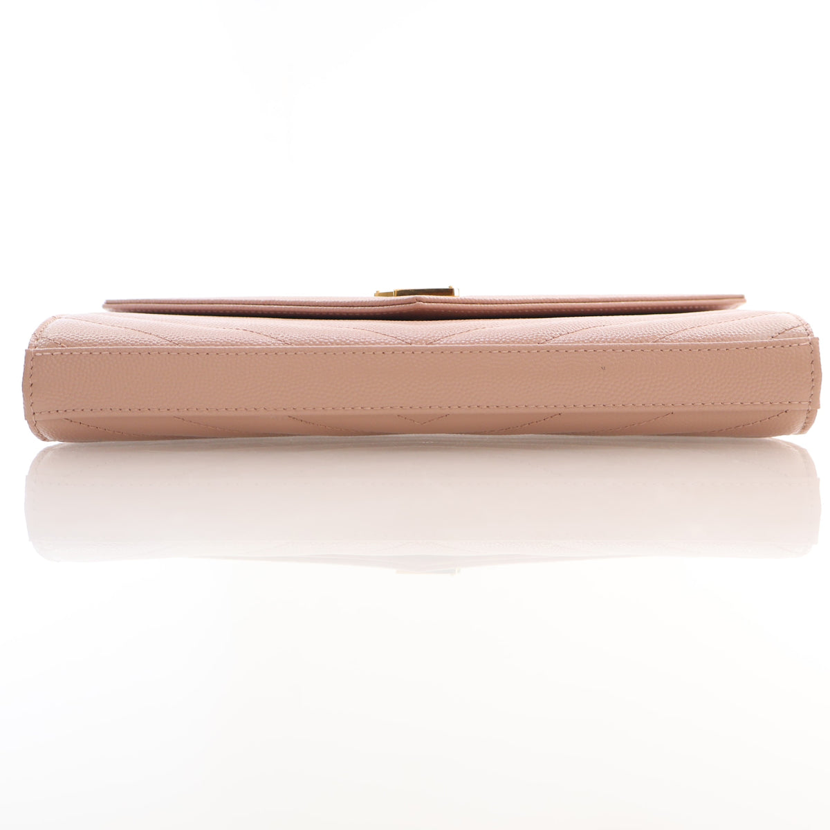 Pre-Owned Saint Laurent Chain Wallet Calfskin Cassandre Envelope, side profile, photo 9 of 19