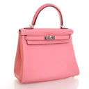 Hermes Rose Été Swift Kelly 25